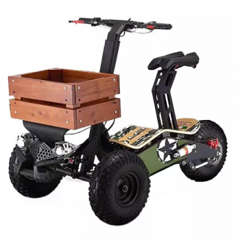 Электросамокат Velocifero MAD TRUCK CE 2000W (Army) с сиденьем
