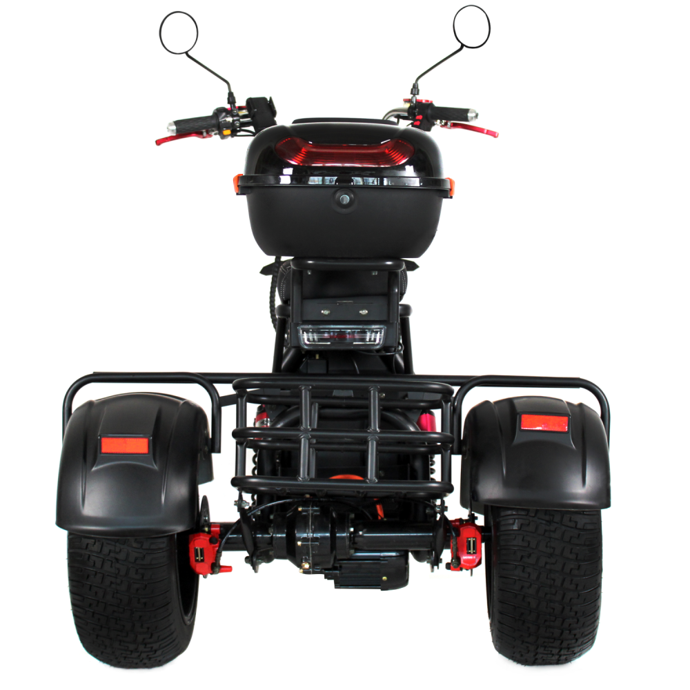 Электроскутер Ikingi X12 PRO Trike черный 3 Электроскутер Ikingi X12 PRO Trike черный 3