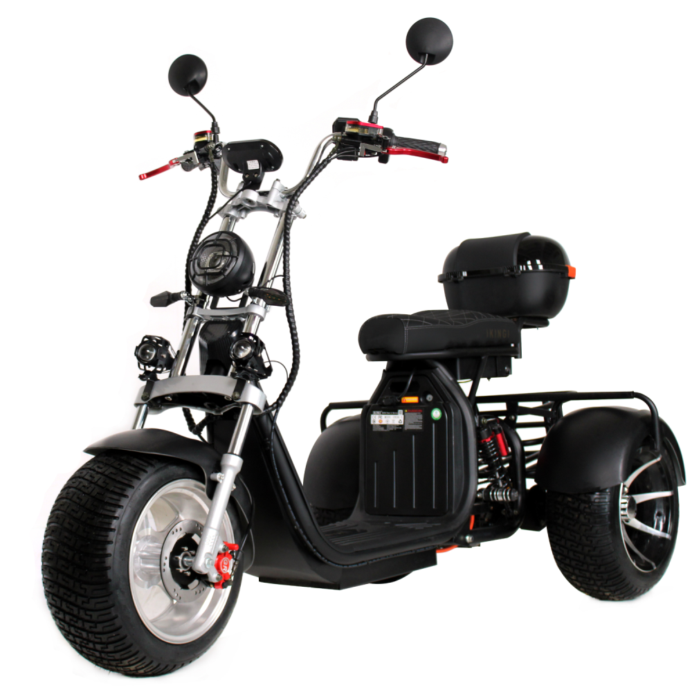 Электроскутер Ikingi X12 PRO Trike черный Электроскутер Ikingi X12 PRO Trike черный