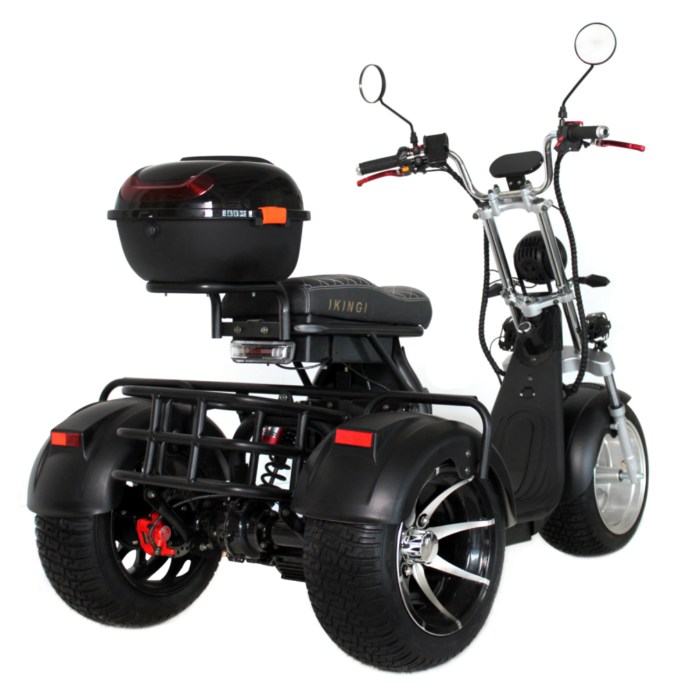 Электроскутер Ikingi X12 PRO Trike черный 4 Электроскутер Ikingi X12 PRO Trike черный 4