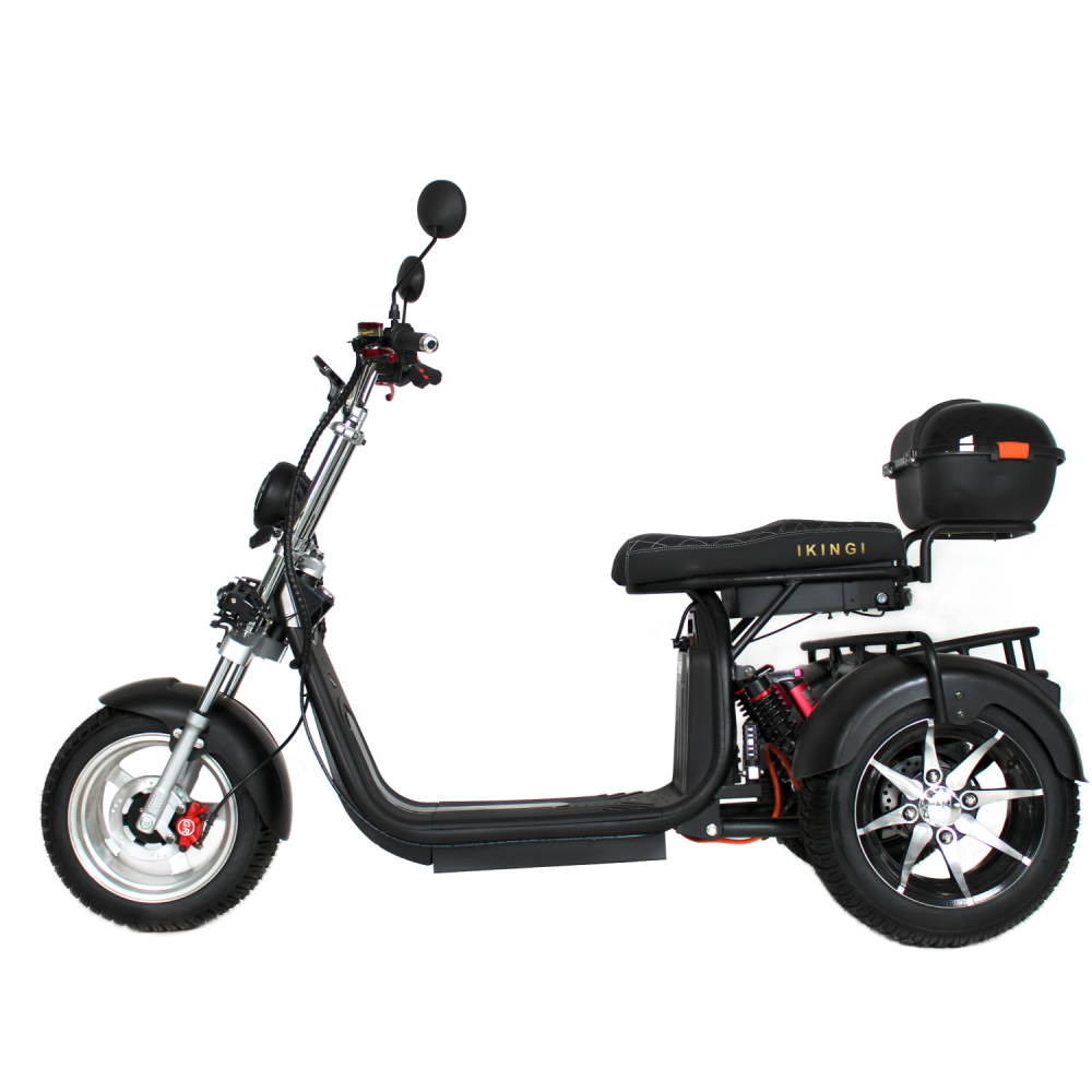 Электроскутер Ikingi X12 PRO Trike черный 1 Электроскутер Ikingi X12 PRO Trike черный 1