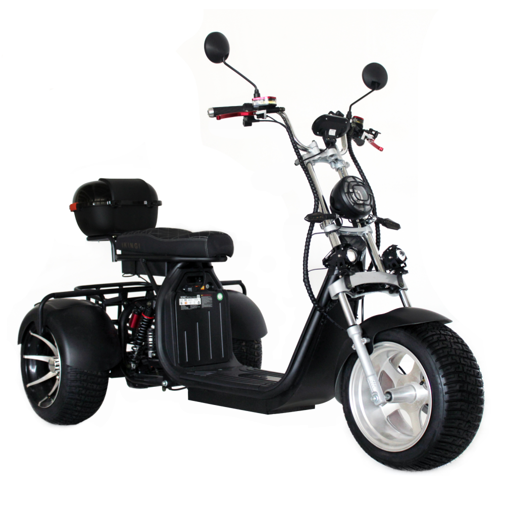 Электроскутер Ikingi X12 PRO Trike черный 6 Электроскутер Ikingi X12 PRO Trike черный 6