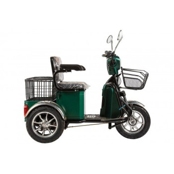электротрицикл Rutrike S1 V2 с большой корзиной зеленый