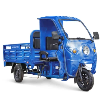 Грузовой электротрицикл Rutrike D4 КАБИНА 1800 60V1200W Синий